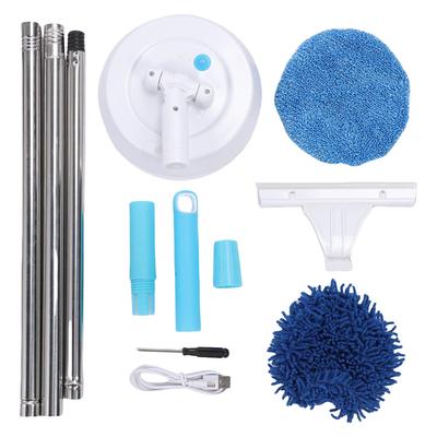 Brosse de Nettoyage Électrique Sec Humide Rechargeable Sans Fil Rotative Nettoyeur de Surface pour Sol Verre Plafond