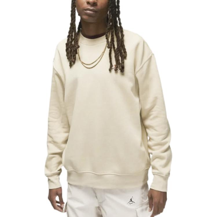 Jordan Sweatshirts Men's Light Yellow Crew Neck Thickened Regular FD0594-206