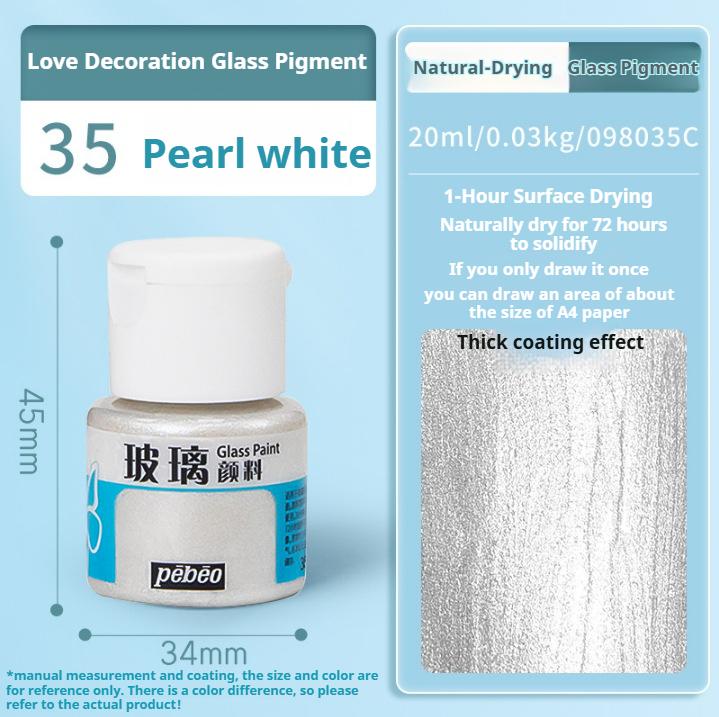 20/25ml Vernice Acrilica Vetro Lucida Brillante Vernice per Artigianato Fai da Te Per Artisti Principianti Pigmento Pittura Vernice per Vetro Dipinta a Mano