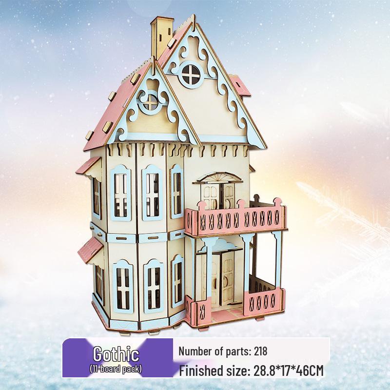 3D Wooden Puzzle Model Kit for Kids and Adults - Educational Brain Toy and Gift