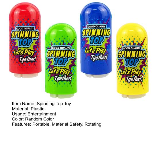 1Pc/1 Set Spinning Top Toy with Launcher Pocket-sized Multi-layer Rotating Gyro Flying Toy Interactive Classic Toys Stacking Spinning Top Toy