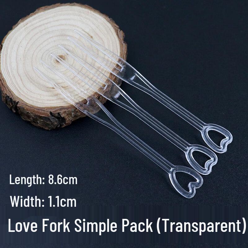 ZISIZ Individually Wrapped Disposable Plastic Fruit Forks
