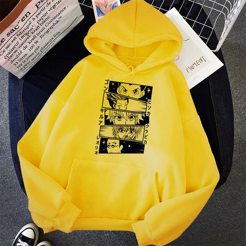 Kawaii Hunter X Hunter Women Hoodies Sweatshirt Killua Zoldyck Anime Manga Loose Hoodie Sweatshirt Oversized Winter Pullover Clothes