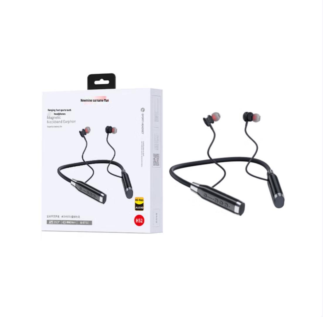 

Newman H52 Neckband Sport Bluetooth Earphones, Wireless In-Ear, Bluetooth 6.0, 56-Hour Battery Life Neck-Hanging Sport Earphones темно-синього кольору