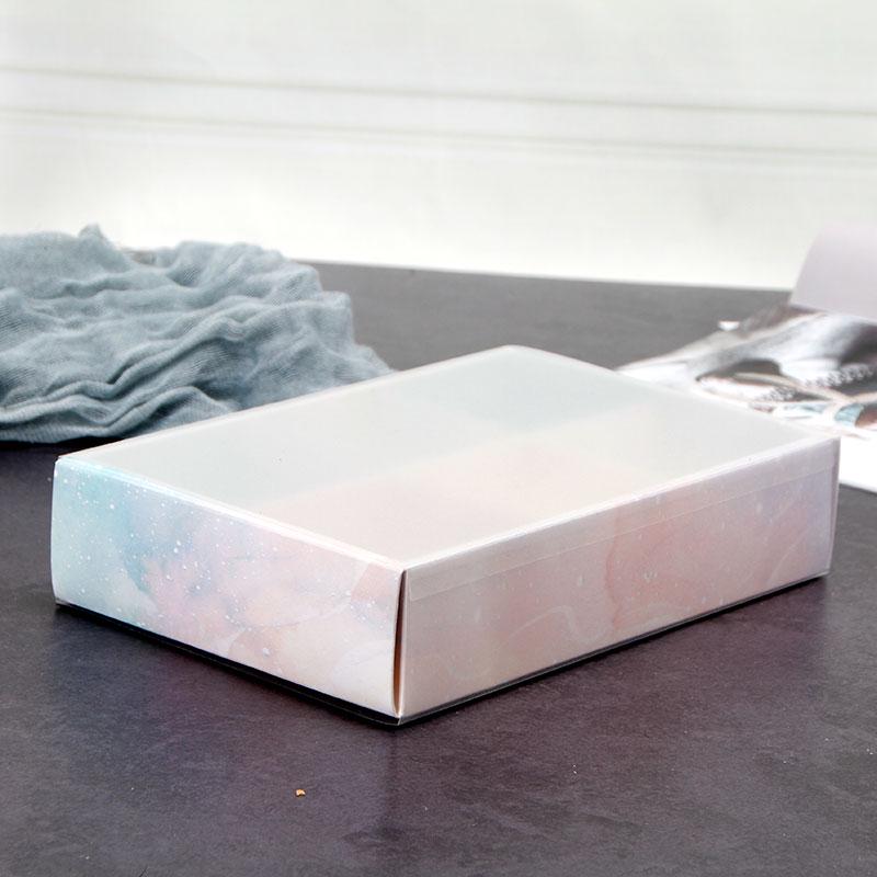 Starry Sky Yolk Pastry & Mooncake Gift Box: 63-80g Western Pastry & Snow Skin Mooncake Paper Packaging