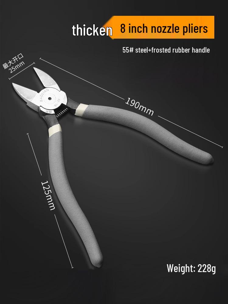 Diagonal Cutting Pliers for Sprue and Gundam Models, Industrial Grade Electrician's Nippers