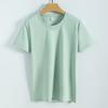 Silk Cotton T Shirt For Women Summer Breathable Casual Relaxed Fit Plain Style