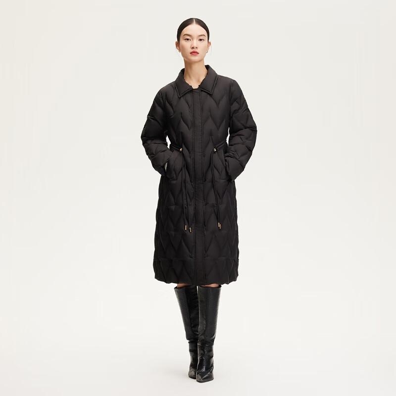 

VEROMODA Women s Fur Collar Drawstring Waist Goose Down Jacket XL