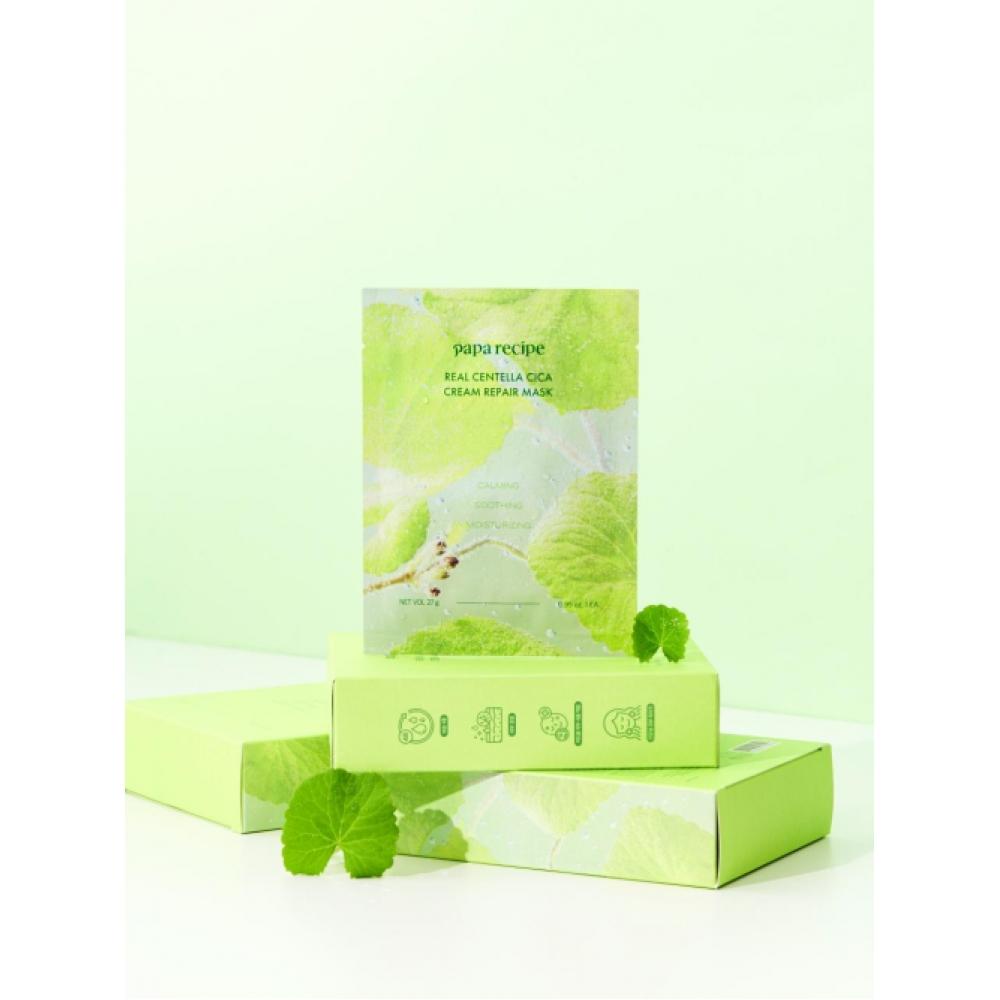 Paparecipe Real Centella Cica Cream Repair Mask  10 Sheets 