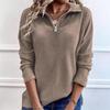 Fall Winter Fashion Womens Zipper Pullover Sweater Jacket