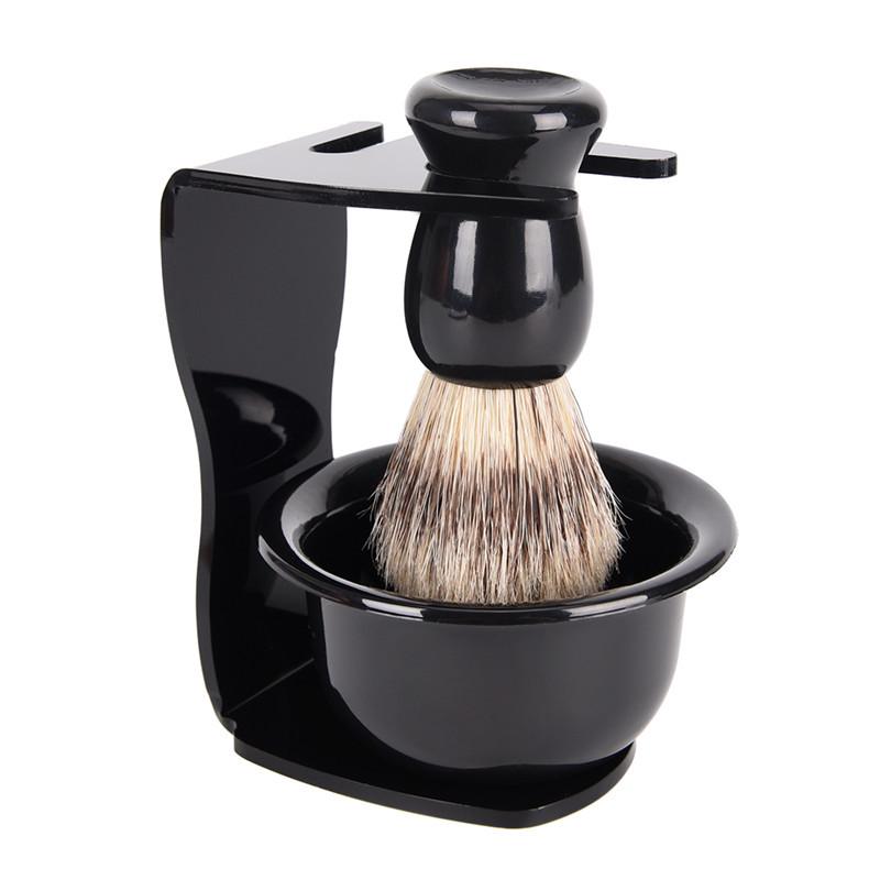 Buy Shaving Soap Plastic Bowl Shaving Frame Base Shaving Brush 3 In 1