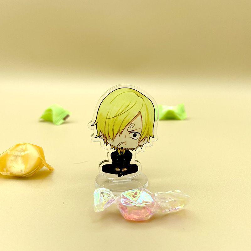 One Piece Anime Chibi Acrylic Stand Double-Sided Layered Desktop Decoration Collectible Ornament Birthday Gift For Fans