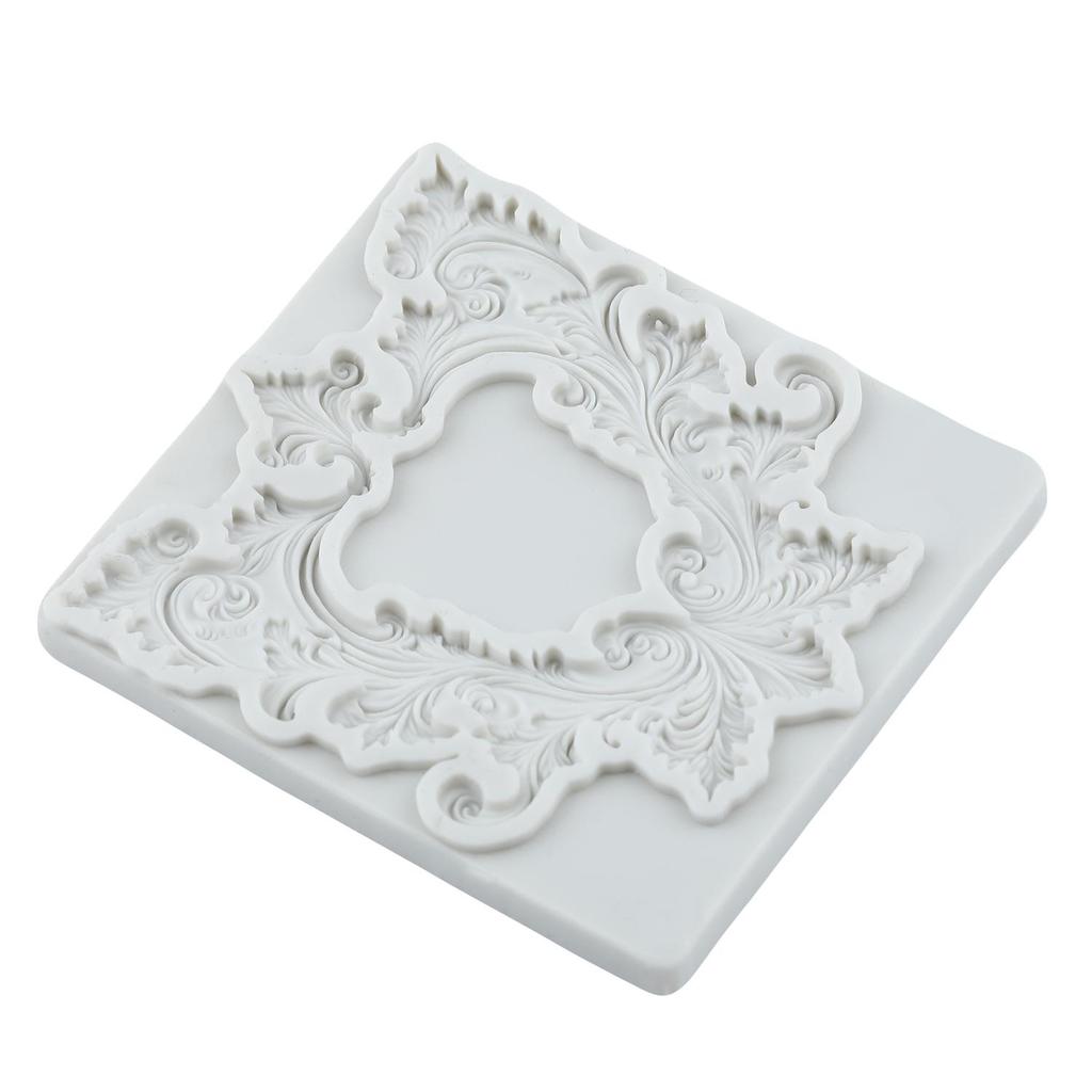 Baroque Photo Frame Silicone Molds Picture Frame Fondant Mold Cake Decorating Tools Cupcake Topper Candy Resin Clay Chocolate Gumpaste Mold