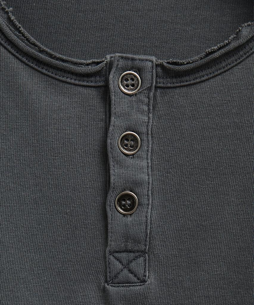 LMOOD Elliott Garment Henley Neck T-Shirt (2 Colors)