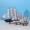 Corsair Smooth Sailing Wooden Boat Ornament - Small Desktop Fishing Boat Model for Home Display