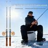 Ice Fishing Rod Set with Soft Tip and Spinning Reel - Winter Fishing Gear