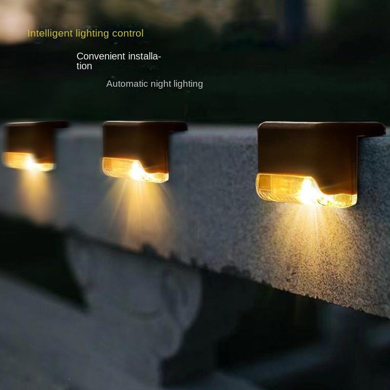 Solar Step Light Outdoor Garden Light 1 LED Night Light Stair Lamp Fence Light Railing Light Decorative