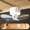 Remote Control USB Mini Ceiling Fan With LED Light 3 Speed Portable Hanging Fan For Camping Tent Outdoor Emergency