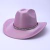 Męski i damski kapelusz kowbojski w stylu zachodnim, ochrona przeciwsłoneczna, kapelusz podróżny, cylinder, kapelusz jazzowy z szerokim rondem, kapelusz rycerski