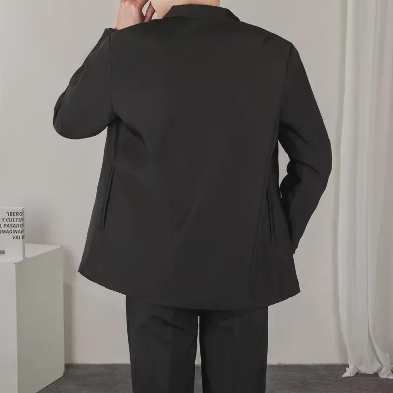 Men's Autumn Casual Korean Style Business Suit Jacket - Trendy Hong Kong Inspired All-Match Design