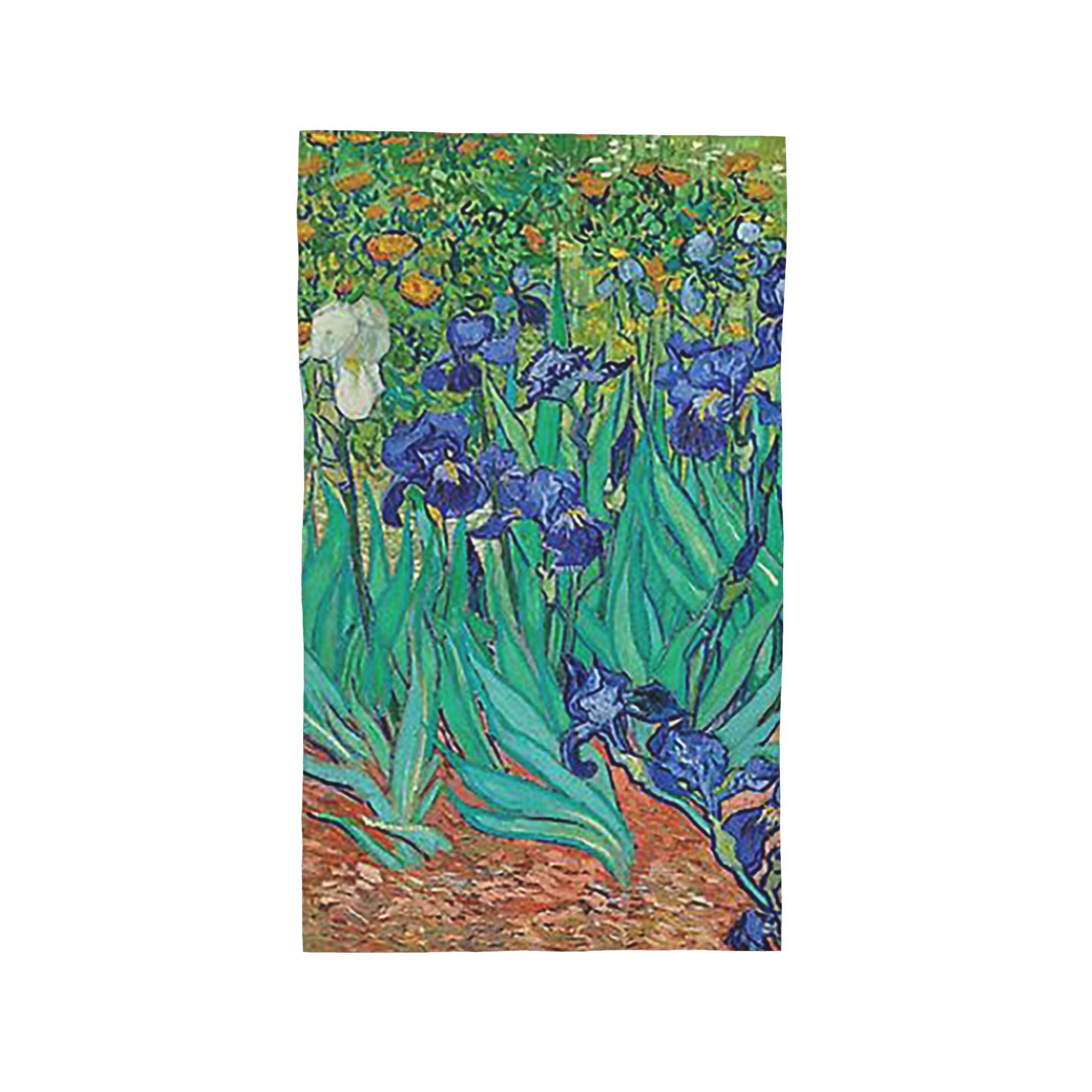 

Irises by Vincent Van Gogh Soft Face Towel Quick Dry Pool Bath Cotton Towels Breathable W40*H60(CM)