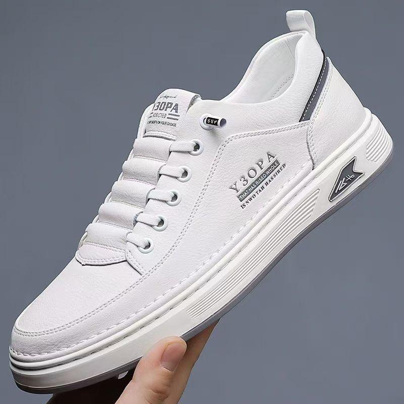 2025 autumn men's shoes new breathable little white shoes men's trend versatile platform sports shoes casual board shoes trendy shoes