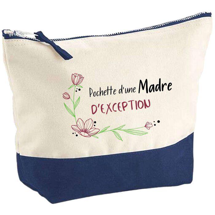 Trousse de maquillage - PLANETEE - Madre d'exception - Grand format - Coton - Impression HD (Fabrication France)