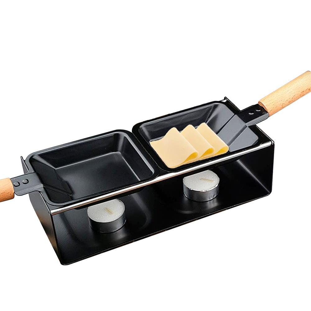 Tabletop Dining Black Cheese Melting Tray Rich Flavor Cheese Drizzling Tool Cheese Melting Tray Double-plate Design China Mainland