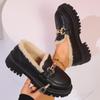 Dames Sneakers Kantoor Lage Platform Sneeuwlaarzen Nieuwe Trend Pluche Warme Dames Schoenen Winter Casual Knusse Wandelsneakers Dames