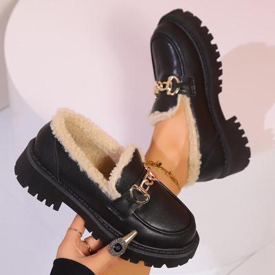 Sneakers da Donna per Ufficio Piattaforma Bassa Stivali da Neve Nuova Tendenza Caldi in Peluche Scarpe da Donna Invernali Casual Comode Sneakers da Passeggio Donna