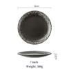 Multifunction Black Ellipse Circle Dinner Plate Under-Glazed Ceramic Dessert Tray Steak Pasta Dish Dinnerware Microwave Safe
