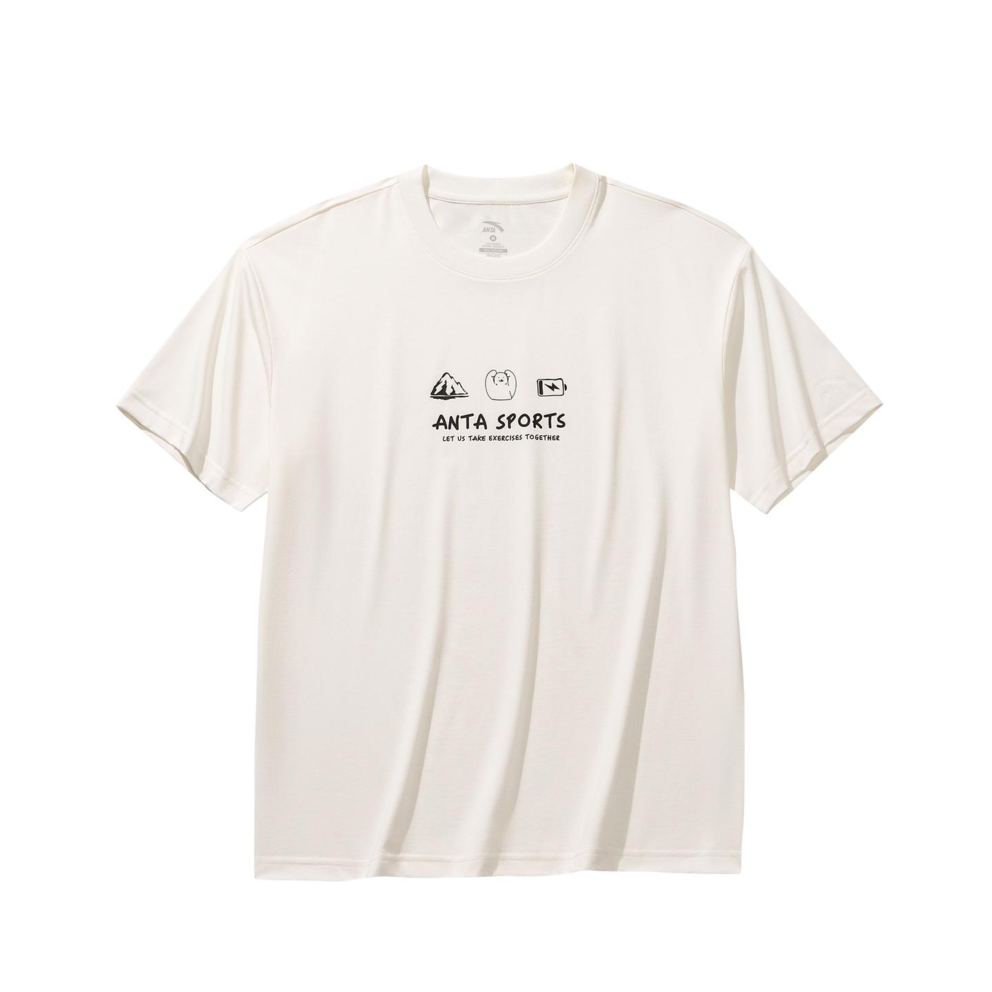 

Anta Loose Fit Short Sleeve Knitted T-Shirt Summer 2026 Unisex tops Warm-Jade-White 972628102-6 3XL