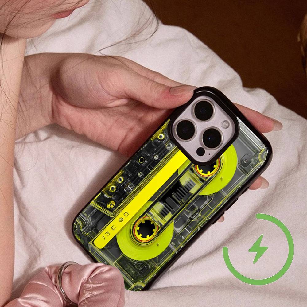 Vintage Cassette Tape Retro Style Magsafe For IPhone Phone Case 17 Air 16 15 14 Plus 13 12 Mini 11 Pro Max Thin Magnetic Cover