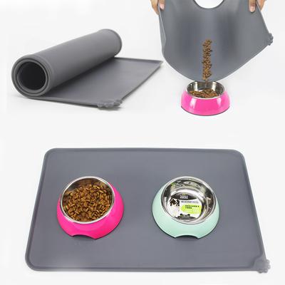 Nuovo Tappetino Impermeabile per Animali Domestici per Cane Gatto Tappetino in Silicone Monocolore per Cibo per Animali Domestici Tappetino per Ciotola per Animali Domestici Tappetino per Bere Sottopiatto per Alimentazione Canina Facile da Lavare