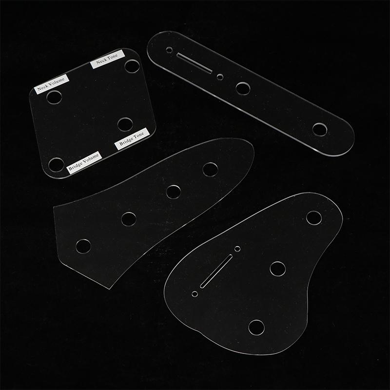1 Piece Acrylic Wiring Harnesses Template Display Plate For St/Lp/Tl/Jazz Electric Guitar Bass