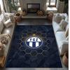Tappeto Morbido Area Rug con Motivo Calcio FC Zürich Antiscivolo Tappeto per Pavimento Interno Tappetino Decorazione Sportiva per Camera da Letto