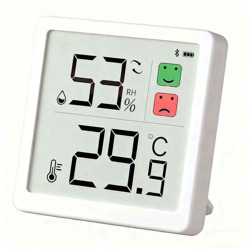 Smart Indoor Digital Thermometer & Hygrometer with High-Precision Display for Baby Room, Compatible with Mijia App