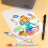 Kuretake Brush Pen Set: Clean Color Real Brush + MANGAKA with Pouch RBCN160/39V