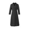 VISITINNEWYORK Pleated Wrap Long Dress (Vy8Op20)
