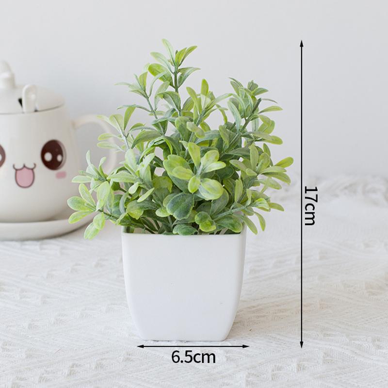 Artificial Plants Home Decoration Artificial Flowers Potted Bonsai Fake Fern Plant Eucalyptus Potted Green Plant Halloween Decor