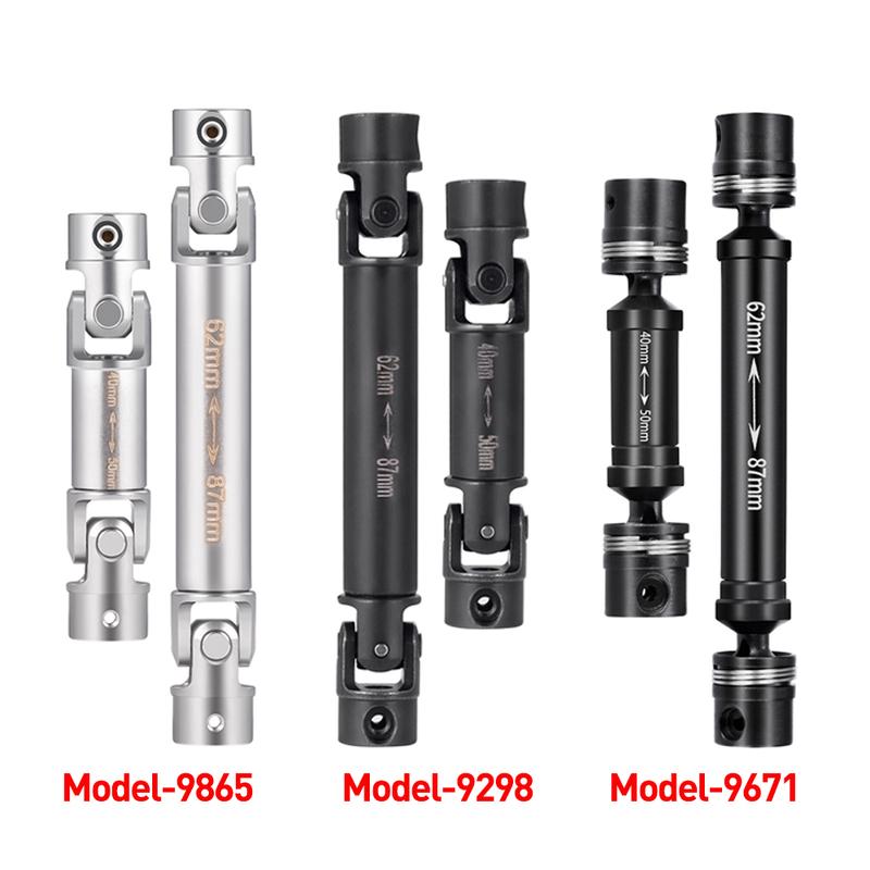 YEAHRUN Steel CVD Drive Shafts Chassis Center Driveshaft for 1/18 RC Crawler Car TRX4M K10 F150 High Trail Upgrade Parts