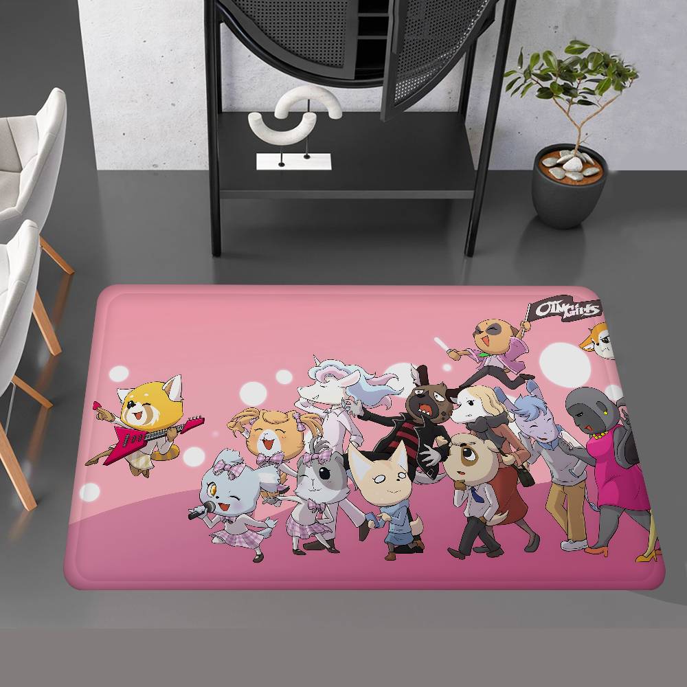 

Anime Aggretsuko Cute Kitchen Mat Kids Room Bedroom Decoration Balcony Anti-Slip Doormat Living Room Alfombra 40cm x 60cm