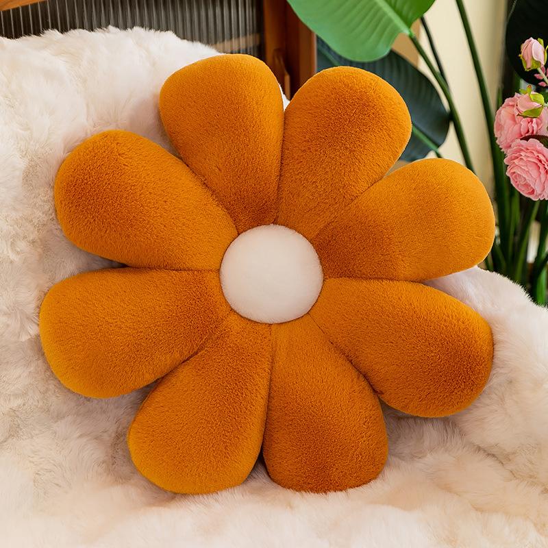 New eight-petal small daisy flower seat cushion living room sofa office seat cushion petal sun flower throw pillow cushion
