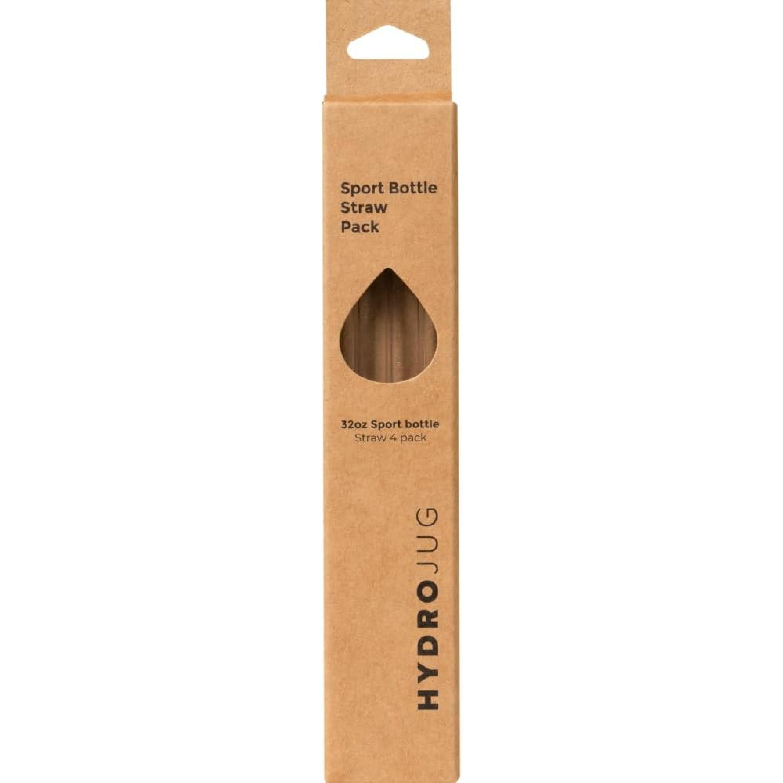 Hydrojug Eco-Friendly Reble Straws – Ideal for 20 oz, 32 oz, 40 oz Travelers & 32 oz Sport Bottles – Dishwasher Safe & BPA-Free - 4 Pack