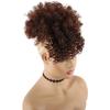 New Arrival Synthetic Ponytail with Bangs Afro Kinky Curly Mohawk Ponytail Bun Clip in Hair Extension for Black Women