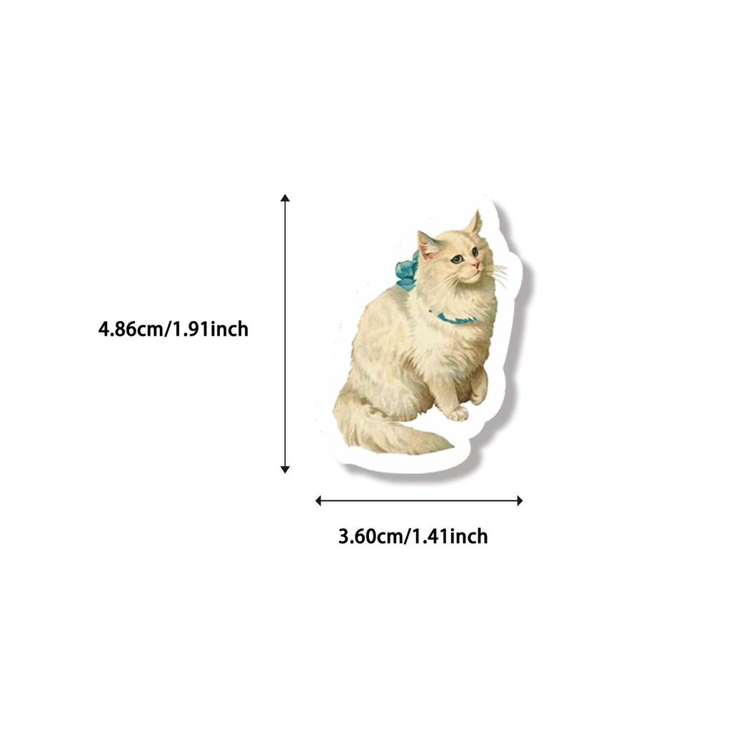 53 Wasserdichte Aufkleber im Retro-Court-Stil: Vintage-Dekor für Tassen, Telefone und Computer