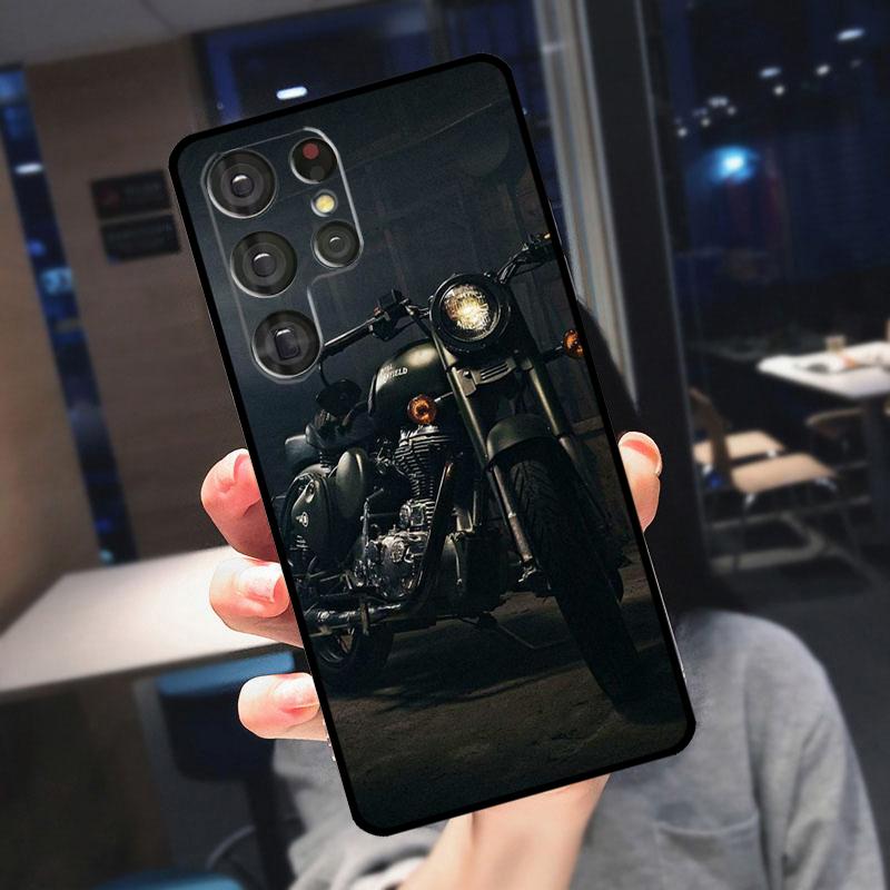 Vintage Motorcycle Cover For Samsung Galaxy S25 Ultra S24 S22 S21 S23 Plus S20 FE S9 S10 S24 FE Phone Case