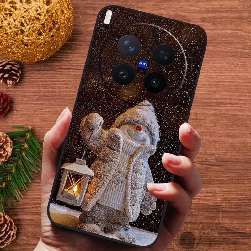 Christmas Painted Cover For Vivo X300 Pro Case V2502A Silicone Soft Phone Cover For Vivo X300 5G V2509A Capa 2025 New Fundas