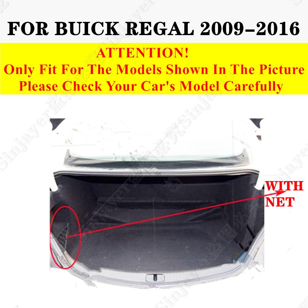 Sinjayer Car AUTO Trunk Mat ALL Weather Tail Boot Luggage Pad Carpet Flat Side Cargo Liner Cover Fit For Buick Regal
