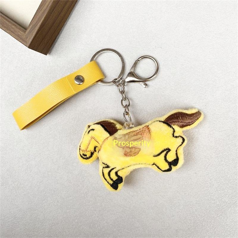 

Милый талисман Пони Года Лошади Плюшевая кукла Мягкая игрушка Брелок Подвеска для сумки Благословение на китайский Новый год Сувенирные подарки жёлтый